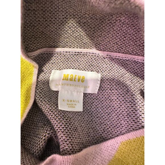 Anthropologie Maeve Carys Mock Neck Sweater Striped Size XS - Picture 7 of 8